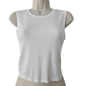 BCBGeneration Ribbed Crop Muscle Tank Top NWOT